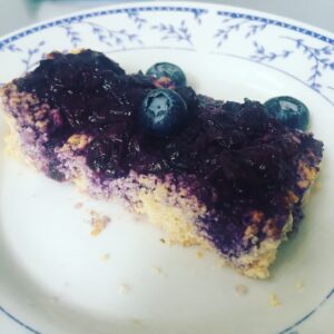 Nyttig protein-cheesecake utan sötningsmedel