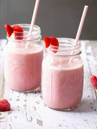 Recept på smoothie med kvarg och jordgubbar