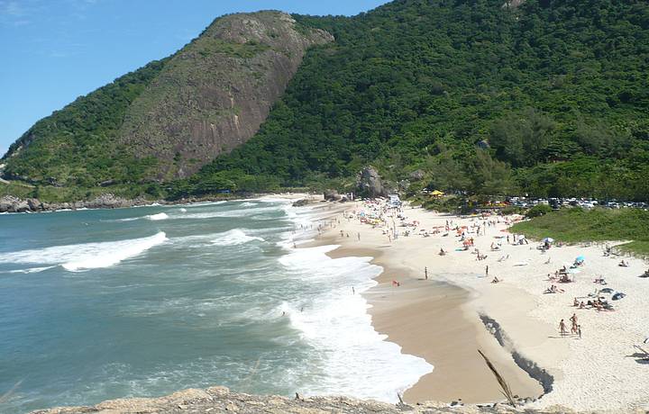 Prainha strand utanför Rio de Janeiro dagsutflykt