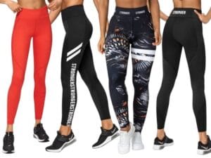 Stronger tights för träning mönster enfärgade 2022