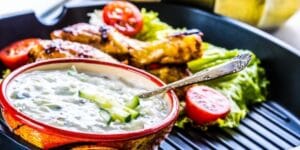 kyckling meal prep med tzatziki