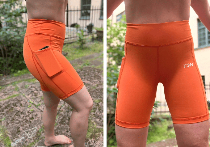 Cykelshorts scrunch shorts orange