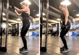 Triceps pushdowns övning triceps pulldowns träna armar kvinna